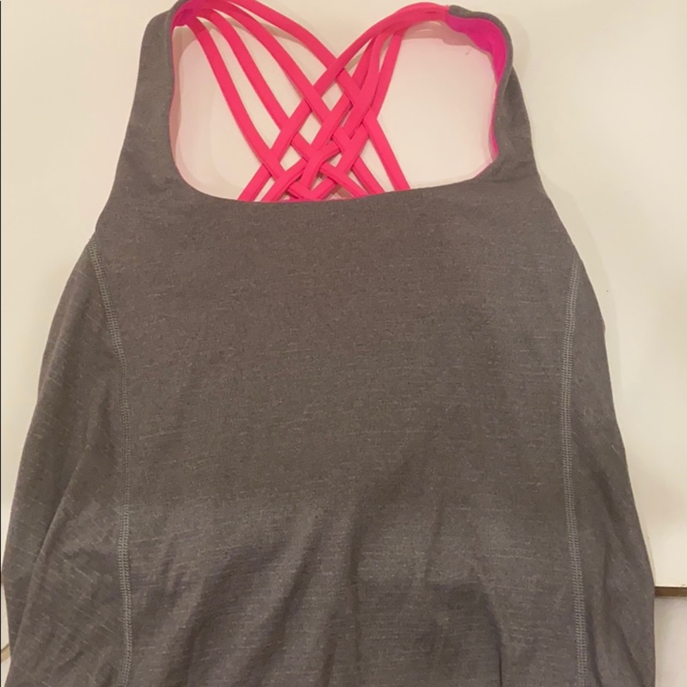 Lululemon Exercise Top With Built In Bra - image 1